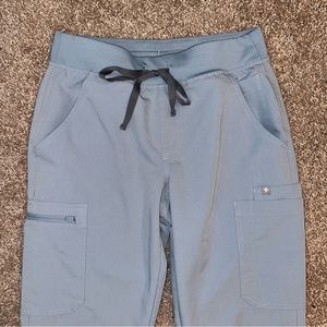 Figs Yola 2.0 Skinny Scrub Pant in Dusty Blue Size Small
